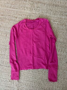 lululemon athletica Long Sleeve Crew Top - Hot Pink